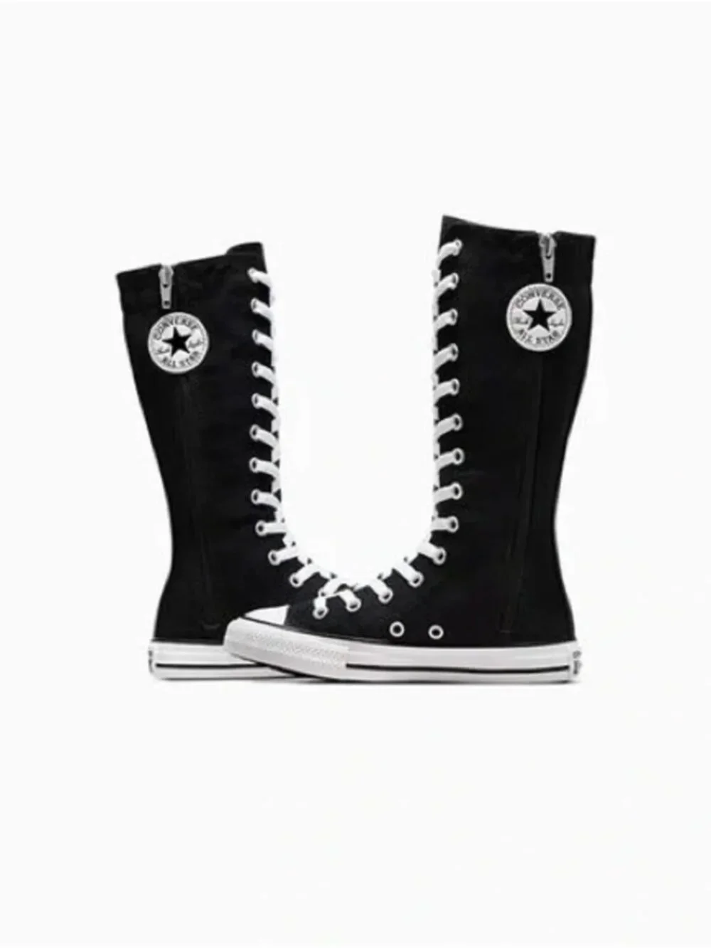 Converse Chuck Taylor All Star XHi Kids Size 1 Black High Top Sneakers NWOB